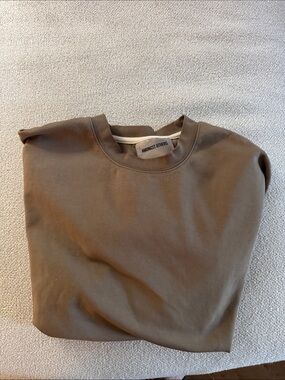 Amongst Others- Men's Short Sleeve Crew Tee in Olive Brown men’s large